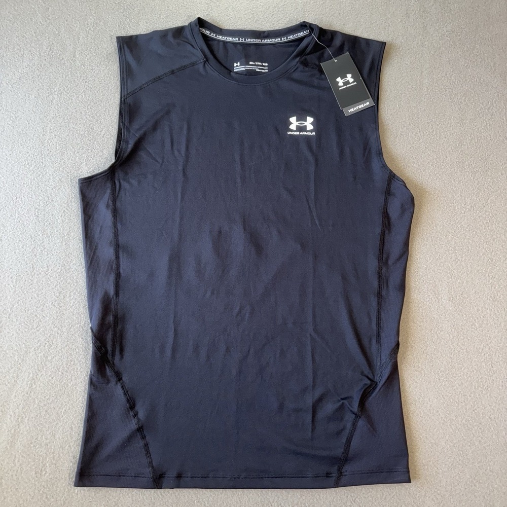 Under Armour HeatGear Compression Tank Top Mens Sleeveless 1361522 Workout Gym